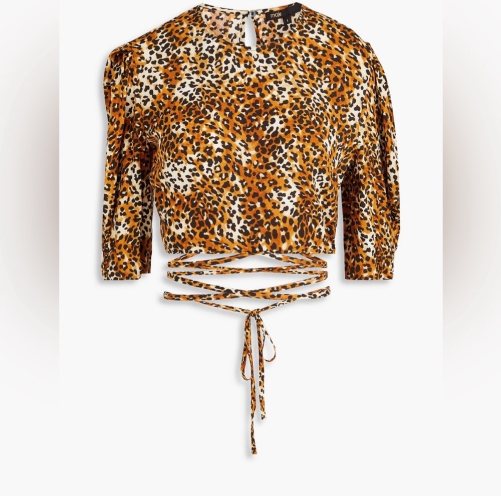 NWT MAJE LEOPARD PRINT TOP